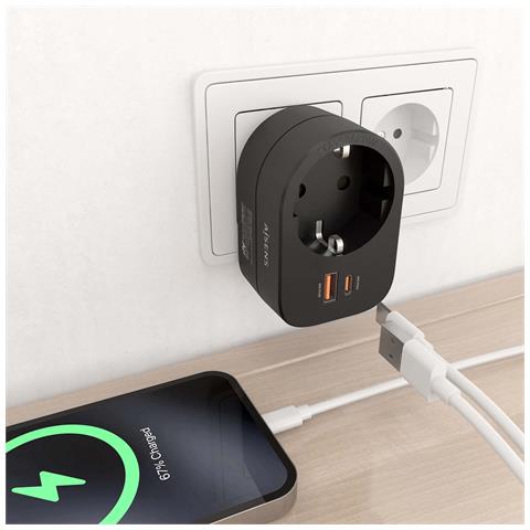 ASPS-1A1C07-BK Caricabatterie per dispositivi mobili Universale Nero AC Ricarica rapida Interno - Foto 2