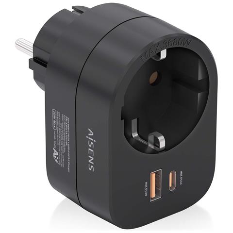ASPS-1A1C07-BK Caricabatterie per dispositivi mobili Universale Nero AC Ricarica rapida Interno - Foto 1