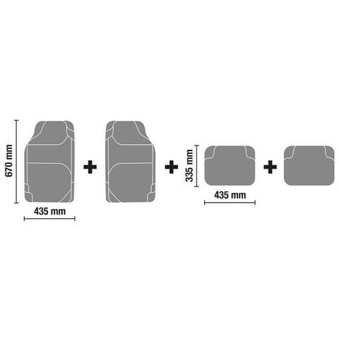 Set 4 Tappeti Pvc Carmat4 - Foto 2