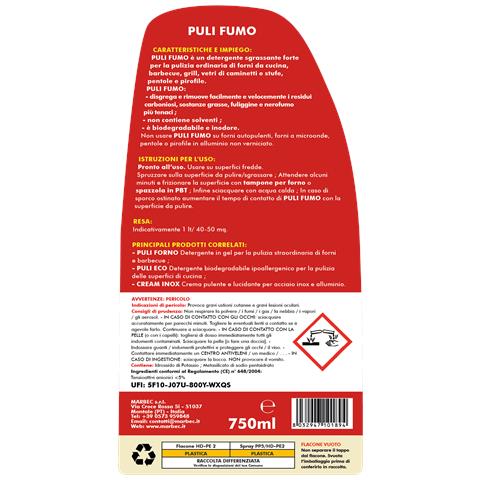 Pulifumo® 750ml Detergente Spray Sgrassatore Forte Per Pulizia Ordinaria Di Forni, Barbecue, Stufe E Pirofile - Foto 2