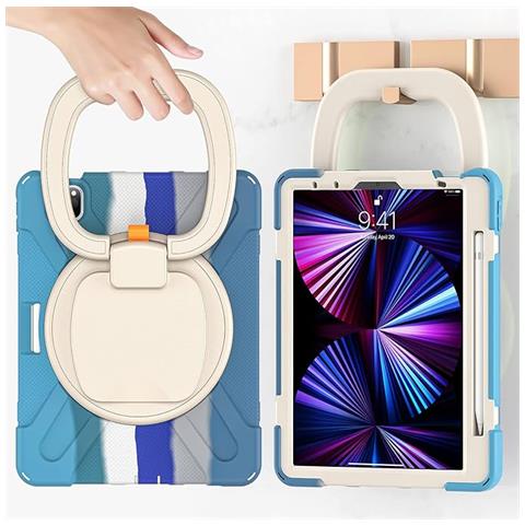 Custodia Per Ipad Pro 11"" Con Supporto - Resistente E Elegante, Blu - Foto 2