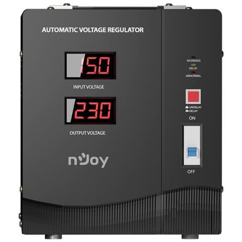 Stabilizzatore di Tensione Alvis 5000 0 Prese Schuko 150-270 V Colore Nero - Foto 2