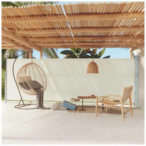 Tenda Da Sole Laterale Retrattile Per Patio 180x600 Cm Crema - Foto 8