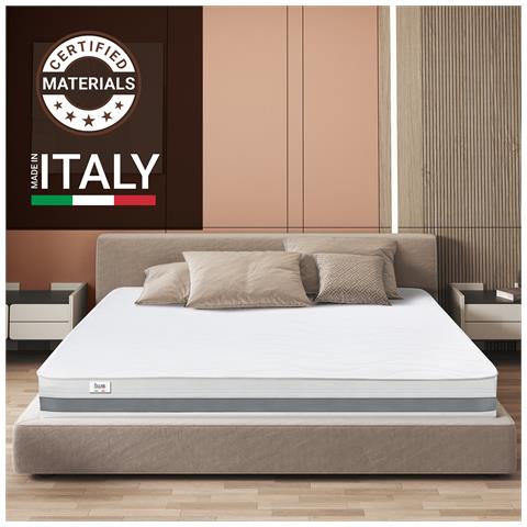 Materasso A Una Piazza E Mezza 120x220 Cm In Memory Antibatterico | Altezza 25 Cm | Rivestimento 3d Air In Fibra Ipoallergenica | Materasso Ortopedico A 7 Zone Differenziate Termosensibili - Foto 2