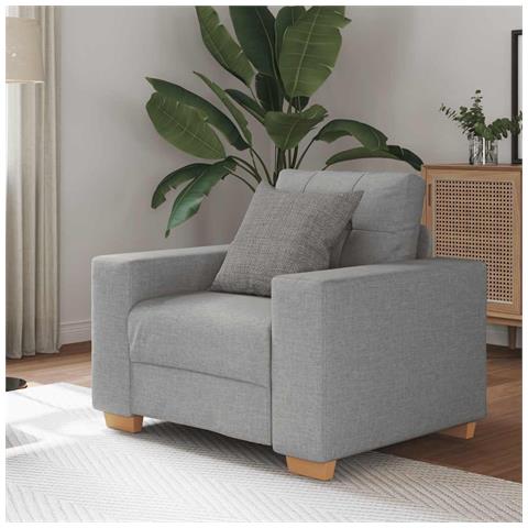 Divano Sedia Grigio Nuvola 60 cm in Tessuto - Foto 2