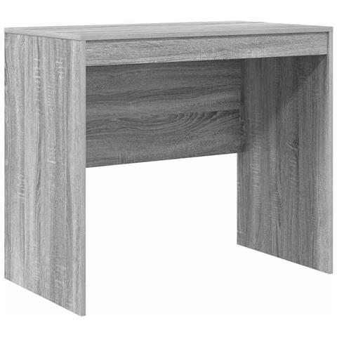 Scrivania Grigia Grigio sonoma Legno ingegnerizzato 90 x 50 x 76 cm - Foto 1