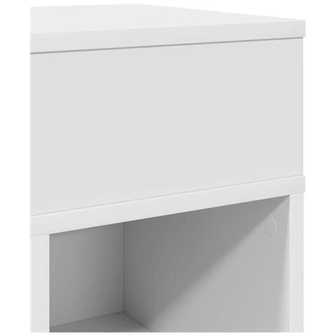 Comodini 2 pz con Cassetto Bianchi 25x31x66 cm - Foto 9