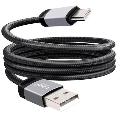 Cavo Di Carica E Trasferimento Usb Verso Usb-c 3a 27w Veloce 1,2 M, Nero - Foto 1