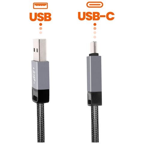 Cavo Di Carica E Trasferimento Usb Verso Usb-c 3a 27w Veloce 1,2 M, Nero - Foto 2