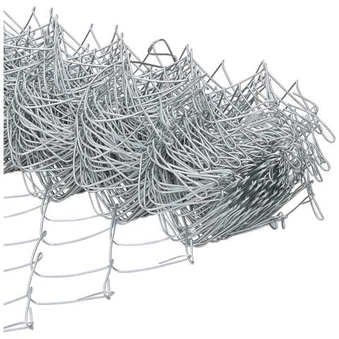 Recinzione in rete metallica con 7 pilastri 1x10 m Acciaio galvanizzato - Foto 9