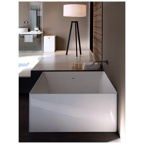 Vasca Freestanding Bianco Lucido Colacril Quadrata Tara - Foto 3