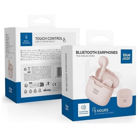 Auricolare Bluetooth 5.3 Tws Fi7 Stereo Ergonimic Pink Per Smartphone - Foto 5