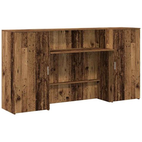 Banco Reception Legno Vecchio 200x50x103,5 cm Legno Multistrato - Foto 1