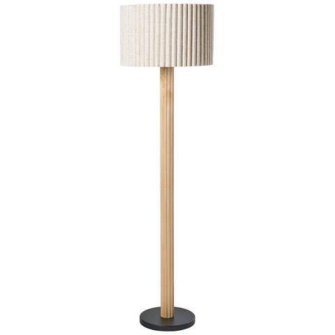 Lampada Da Pavimento Belessa Lino Beige Chiaro - Foto 2