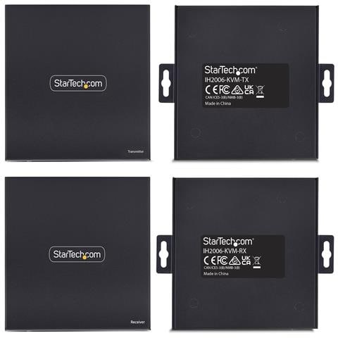 KVM Extender HDMI su Rete IP, Kit Trasmettitore e Ricevitore HDMI 4K 60Hz e USB su Ethernet /Cat6, AVoIP, non Richiede Driver, Kit di Montaggio incluso - Foto 9