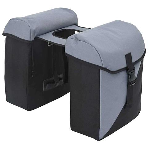 Borsa per biciclette Nero e Grigio 15.5 x 31.5 x 40 cm - Foto 1
