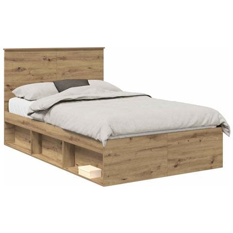 Struttura del letto Rovere Artigianale 135 x 190 cm - Foto 1