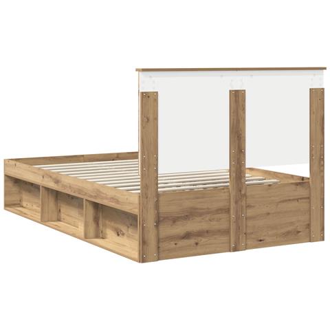 Struttura del letto Rovere Artigianale 135 x 190 cm - Foto 9