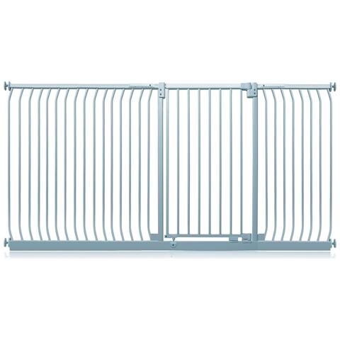 Safetots Cancelletto Di Sicurezza Elite Extra Alto, 234cm - 243cm, Grigio Opaco, Extra Alto Con 100cm Di Altezza - Foto 1