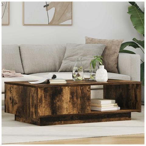 Tavolino da salotto con cassetto Rovere fumé 95 x 55 x 31 cm - Foto 2