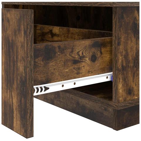 Tavolino da salotto con cassetto Rovere fumé 95 x 55 x 31 cm - Foto 9