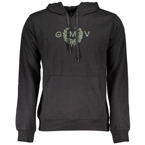 FELPA NERA SENZA CERNIERA DA UOMO - Colore: Nero, Taglia: L - Foto 1