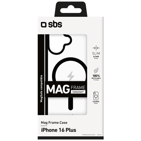 Mag frame custodia per cellulare 17 cm (6.7") Cover Nero, Trasparente - Foto 2