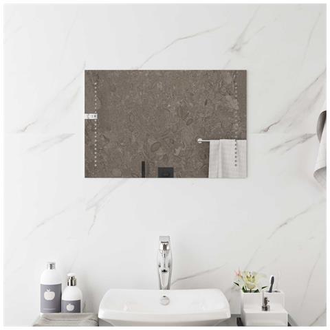 Specchio da bagno LED Trasparente 40 x 60 cm vetro temperato - Foto 2