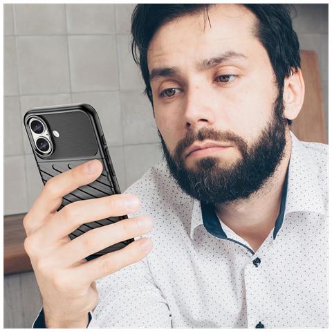 Custodia In Silicone Per Iphone 16 Plus - Colore Nero - Foto 2