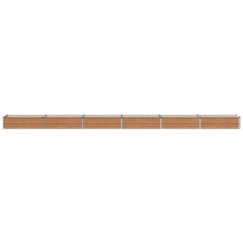 Letto rialzato da giardino Marrone legno 480 x 40 x 24 cm - Foto 2