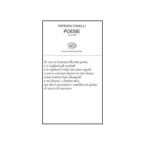 Patrizia Cavalli - Poesie (1974-1992) - Foto 1
