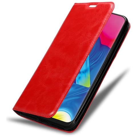 Custodia Compatibile Con Samsung Galaxy M10 In Rosso Mela - Coperchio Protettiva Con Chiusura Magnetica, Funzione Stand E Tasca Per Le Carte - Foto 1