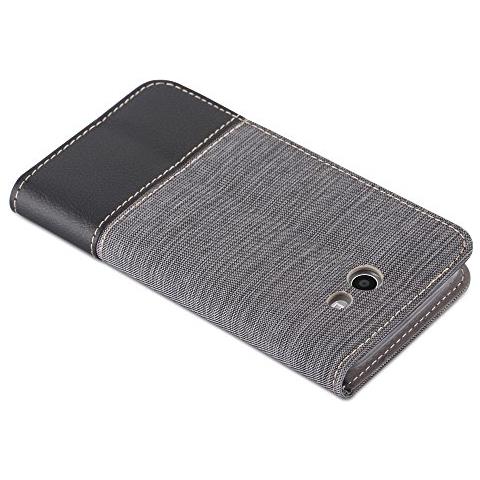 Custodia Compatibile Con Samsung Galaxy J7 2017 (us Version) In Grigio Nero - Coperchio Protettiva Con Chiusura Magnetica, Funzione Stand E Tasca Per Le Carte - Foto 2