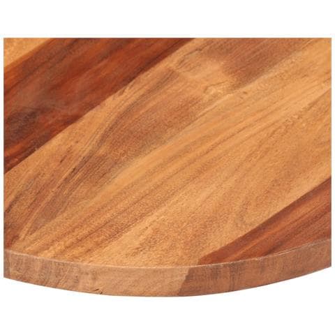 Piano Tavolo in Legno Massello di Acacia Rotondo 25-27 mm 40 cm - Foto 7
