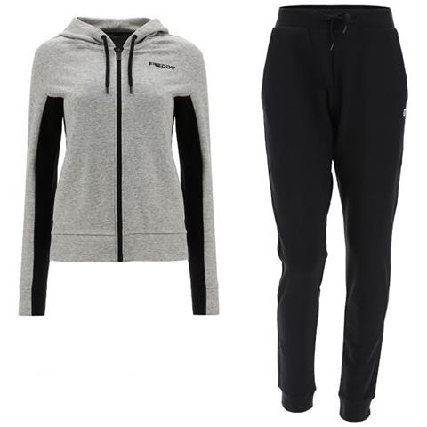 FREDDY - Tuta Da Donna Con Cappuccio Colorblock Grigia Taglia Xxl Cod  F1wtrk6m-h55n - ePRICE