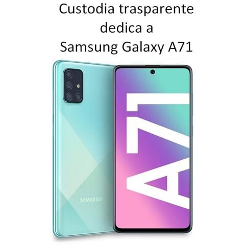 Ultra Slim Custodia Tpu Silicone 0,3mm Cover Case Per Samsung Galaxy A71 A715 Trasparente - Foto 2