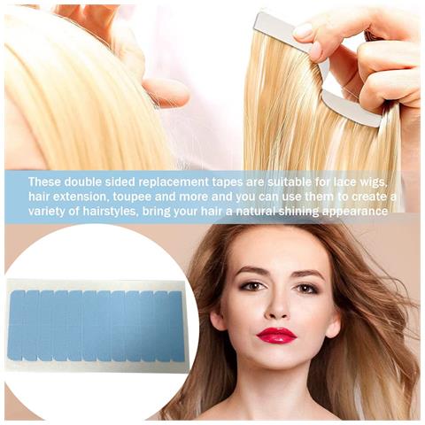 Nastro Biadesivo Per Extension Capelli/parrucche 10 Fogli 240 Adesivi - Foto 6