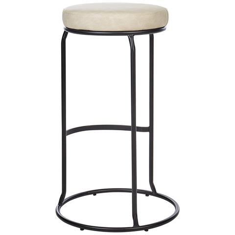 Sgabello Da Bar Set Di 2 Pelle Sintetica Beige Chiaro Milroy - Foto 8