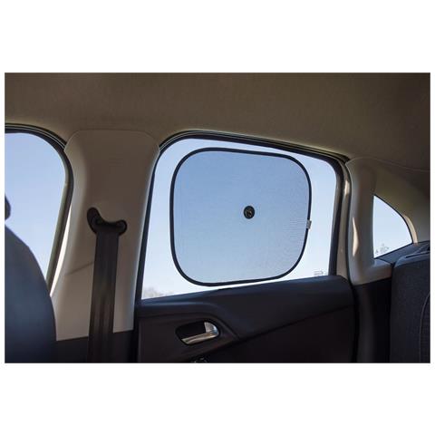 Coppia Di Tendine Auto Laterali A Ventosa Nere Universali - Foto 2