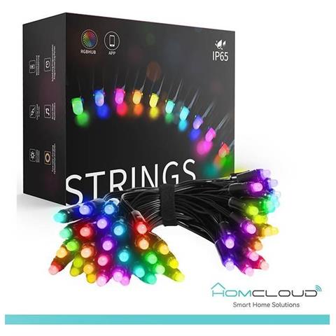 Stringa di Luci decorative a Led Smart OUTDOOR RGB-IC Wi-Fi+Bluetooth 10M IP65 - Foto 1