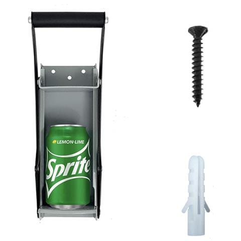 Frantoio Manuale In Alluminio Montato A Parete Per Seltzer, Soda, Lattine Di Birra Grey - Foto 1