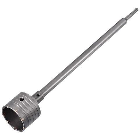 Fresa Muro Cemento A Tazza 75 Mm Asta Prolunga 60 Cm Attacco Trapano Sds Plus - Foto 1