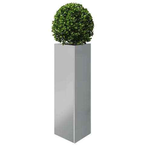 Fioriera Da Giardino Triangolare 30x26x75 Cm In Acciaio Zincato - Foto 2