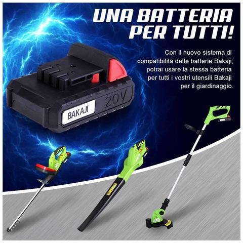 Decespugliatore Elettrico a Batteria Litio 20V Tagliaerba Tagliabordi Rasaerba - Foto 4