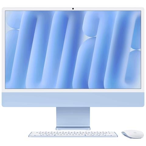 24-inch Imac With Retina 4.5k Display: M4 Chip With 8-core Cpu And 8-core Gpu, 16gb, 256gb Ssd - Blue (mwuf3d /a) - Foto 1