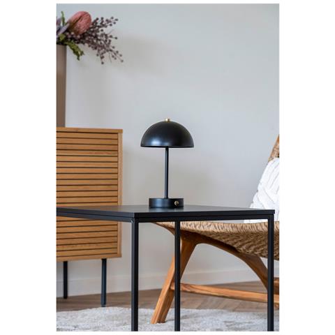Lampada Da Tavolo Holt - Nero - Metallo - 15x15x25 Cm - Foto 4