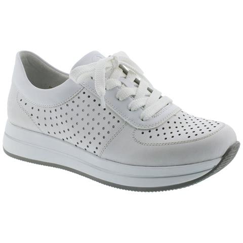 Hard White Casual Trainers Sneakers Pelle Scarpe Donna Bianco Eu 38, N4515 80 - Foto 1