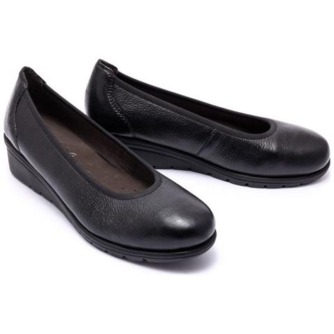 Black Nappa Casual Closed Ballerinas Ballerine Pelle Scarpe Donna Nero Eu 39, 9-22161-42-022 - Foto 2