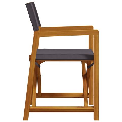 Sedie da Giardino Pieghevoli 8 pz Grigio Scuro in Tessuto - Foto 2