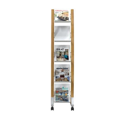 Espositore Mobile Su Ruote Modello Piccolo In Legno - Foto 3